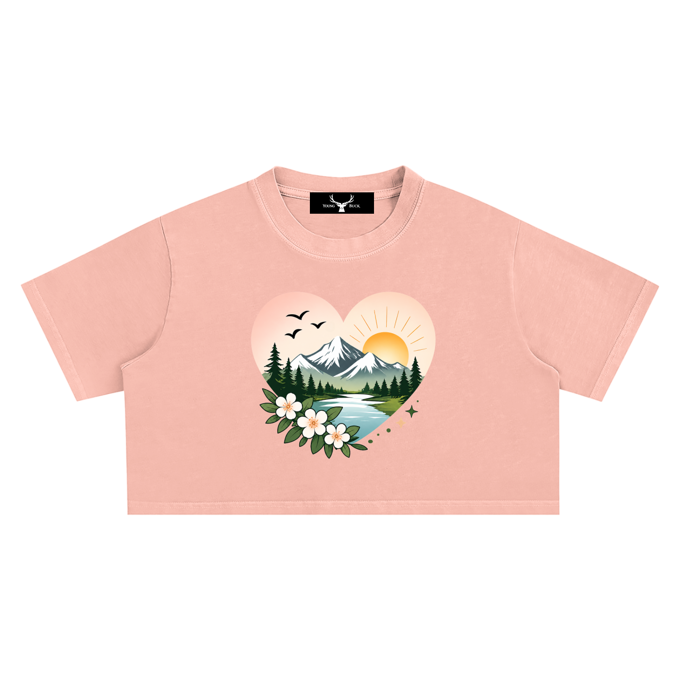 Snow Washed Crop Top
