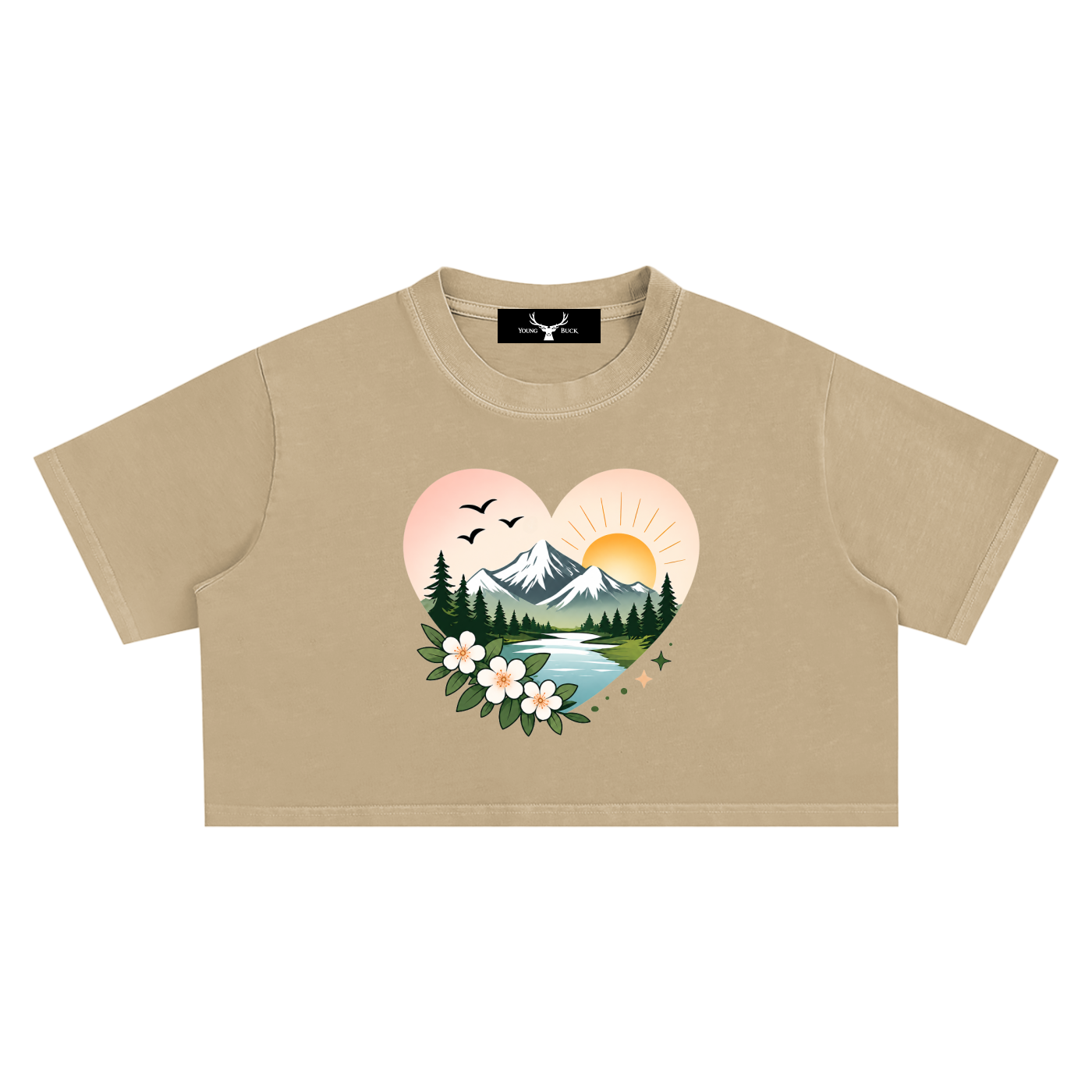 Snow Washed Crop Top